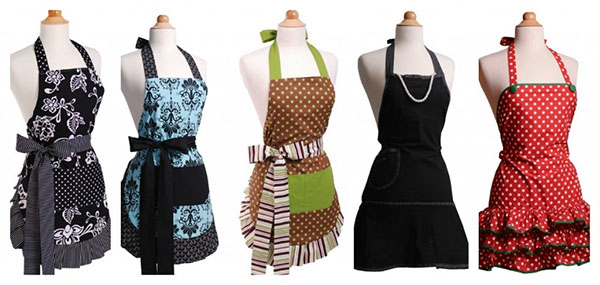 aprons in colours